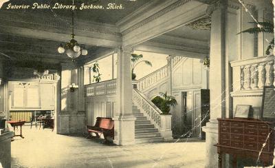 Interior Public Library, Jackson, Mich