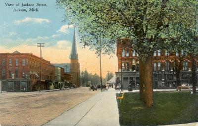 View of Jackson Street, Jackson, Mich. 