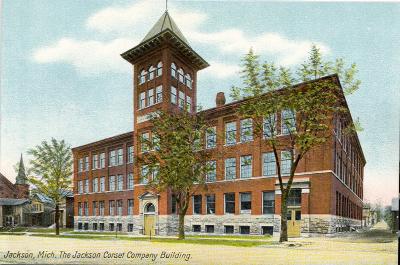 Jackson, Mich. The Jackson Corset Company Building.