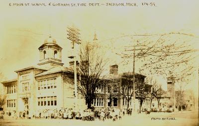 East Main Street Public School & Gorham St. Fire Dept., Jackson, Mich. 