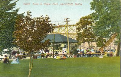 Scene in Hague Park, Jackson, Mich. 