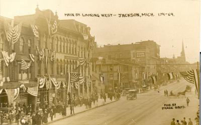 Main St. Looking West - Jackson, Mich.