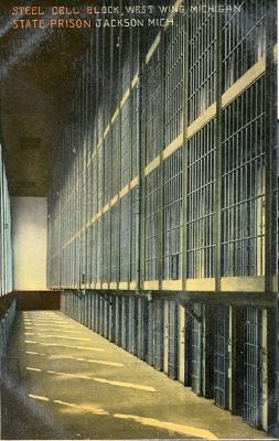 Steel Cell Block, West Wing, Michigan State Prison Jackson Mich.