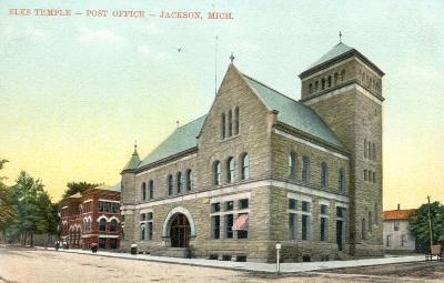 Elks Temple -- Post Office -- Jackson, Mich.