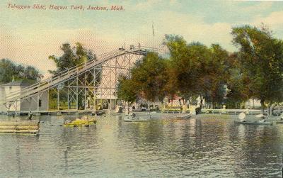 Toboggan Slide, Hague Park, Jackson, Mich. 