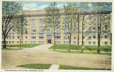 High School Building, Jackson, Mich. 