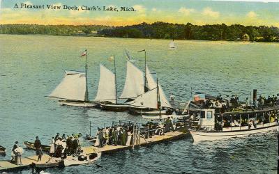 A Pleasant View Dock, Clark's Lake, Mich.