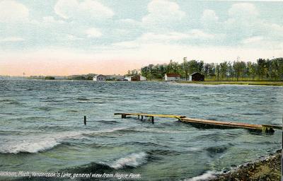 Jackson, Mich., Vandercook's Lake, general view from Hague Park