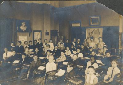 School classroom with students