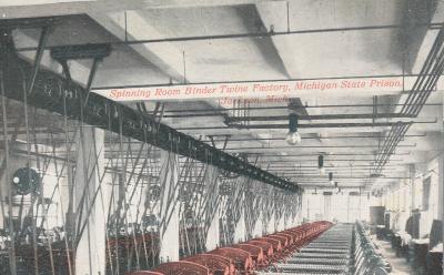 Spinning Room Binder Twine Factory, Michigan State Prison, Jackson, Mich.