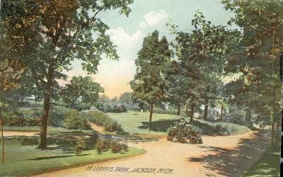 In Loomis Park, Jackson, Mich. 