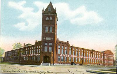 Jackson, Mich. Jackson Automobile Company Works.