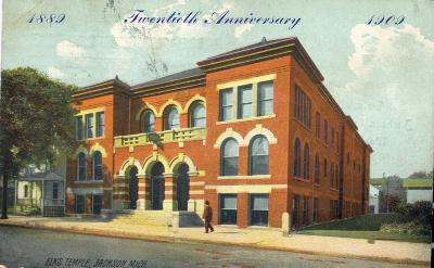 Twentieth Anniversary 1889 1909 Elks, Temple, Jackson, Mich.