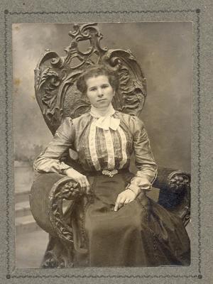 Studio Portrait of Martha Gregor (seated)