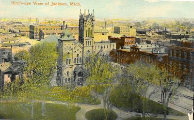 Bird's Eye View of Jackson, Mich.