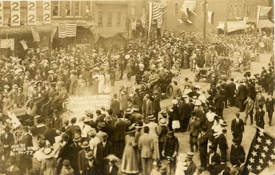 "Under the Oaks" Parade, Jackson, Mich. June 4, 1910