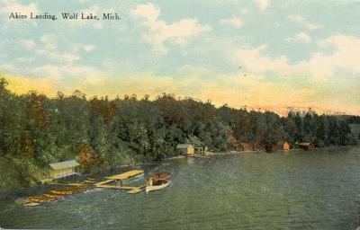 Akin's Landing, Wolf Lake, Mich.
