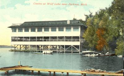 Casino at Wolf Lake near Jackson, Mich.