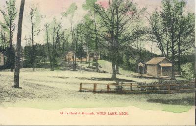 Akin's Hotel & Grounds, Wolf Lake, Mich.