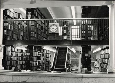 Carnegie Library Front Desk and Stacks