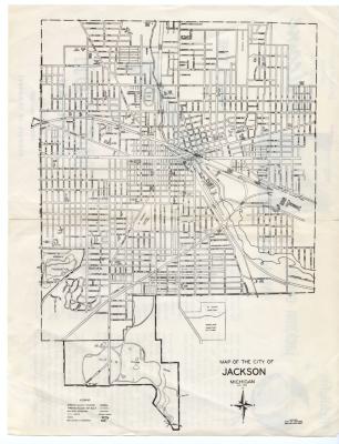 Key to Jackson, Michigan Map