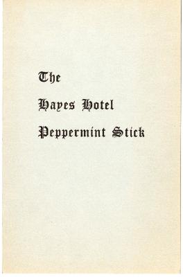 The Hayes Hotel Peppermint Stick Breakfast Menu